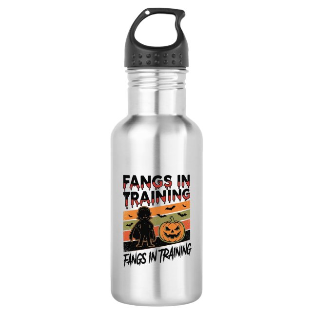 Garrafa Presas em Treinamento Camisa Divertida de Vampiro  (Frente)