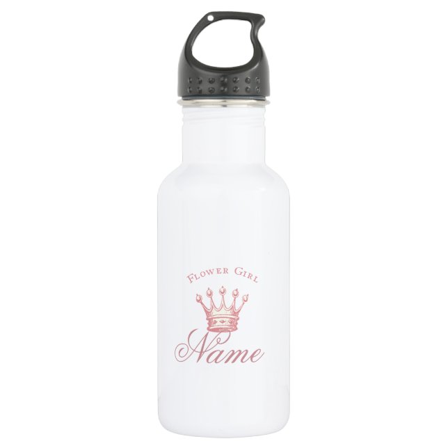 Garrafa Presente da Flor Girl, Coroa Rosa (Frente)