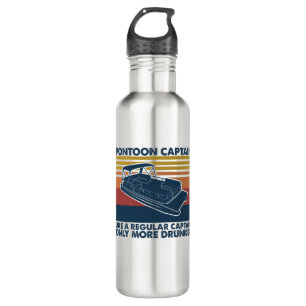 Garrafa Presente de barco  Funny Vintage Pontoon Boat Gift