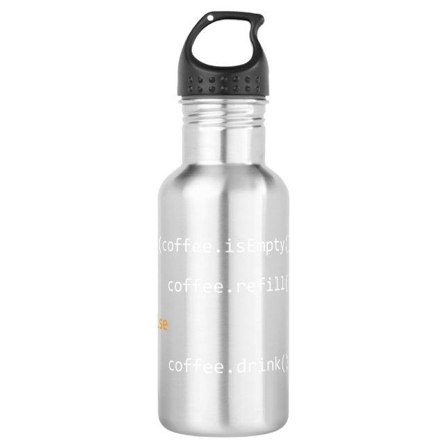 Garrafa Presente De Café Engraçado Para Codificadores Pull (Frente)