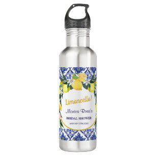 Garrafa Presente de Chuveiro de Noiva Limoncello Azulejos 