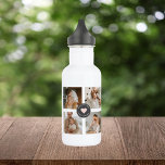 Garrafa Presente de Foto Personalizada da Família de Colag<br><div class="desc">Presente de Foto Personalizada da Família de Colagem Moderna</div>