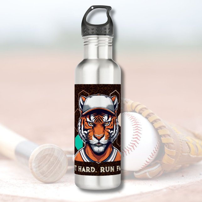 Garrafa Presente de Tigre legal para treinadores de baseba (Cool Tiger Gift for Baseball Players Lover Coaches)