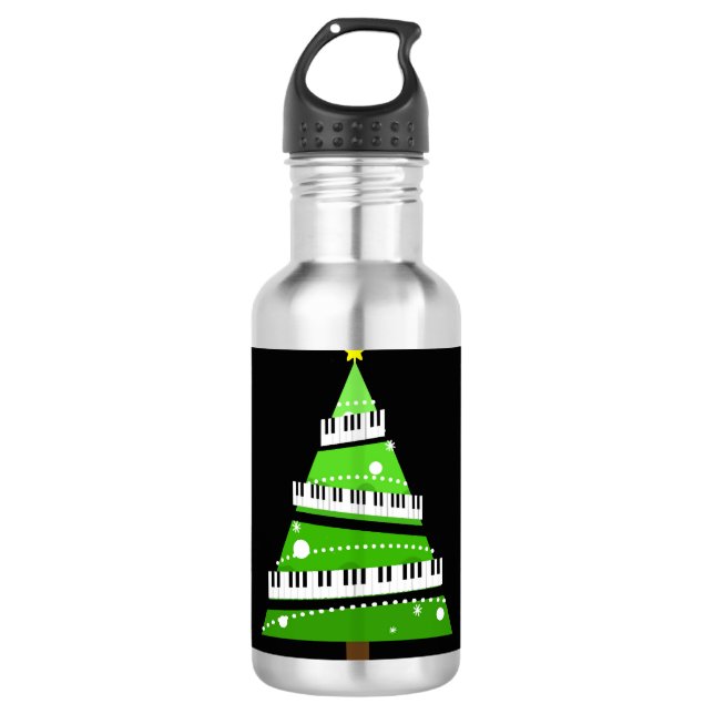 Garrafa Presente do professor de Piano da Árvore de Natal (Frente)