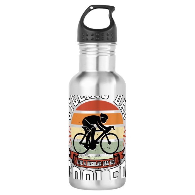 Garrafa Presente no Dia Pai da Bicicleta de bicicleta de b (Frente)