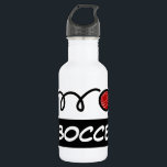 Garrafa Presente personalizado de bola de bloqueio de nome<br><div class="desc">Um nome personalizado de garrafa de água de aço inoxidável para esportes de bola. Aço inoxidável branco ou cor metálica. Ideia de presente esportivo para ele ou ela. design de tipografia moderna para nome, citação engraçada, slogan ou monograma. Crie o seu único frasco de bebida monograma. Adequado para homens, mulheres...</div>