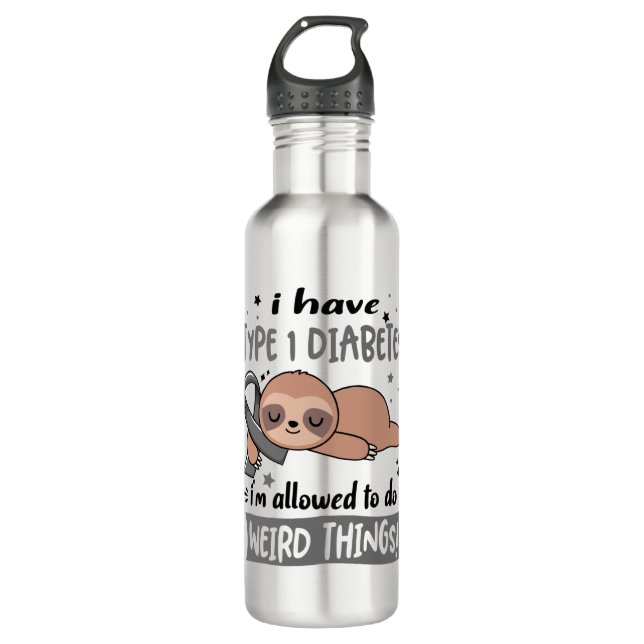 Garrafa Presentes de Fita Mês de Sensibilização para a Dia (Frente)