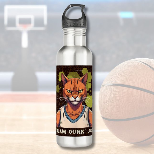 Garrafa Presentes de Gato legal para Jogadores de Basquete (Cool Cat Gifts for Basketball Lovers Coach Fans)