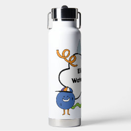 Garrafa Preta Azul de Água Pessoal