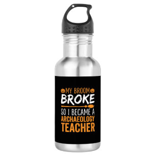 Garrafa Professor de Arqueologia Vassoira de Halloween Que