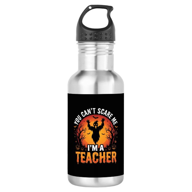 Garrafa Professor Halloween Fantasma Assustador Design de  (Frente)