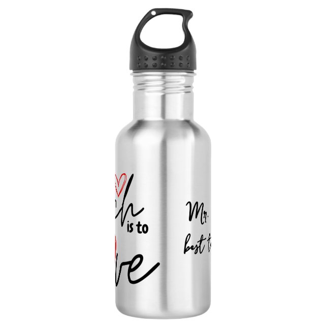 Garrafa Professora ama 100ª escola lecionando personalizad (Frente)