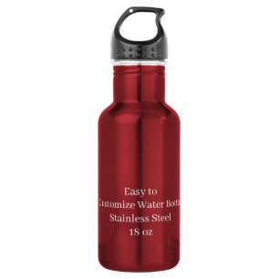 Garrafa Projete seu próprio vermelho 18 oz