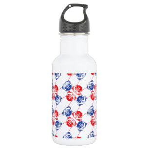 Garrafa Pug Pattern Red Blu