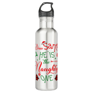 Garrafa queridos Papais noeis, ele é a família malvada Chr