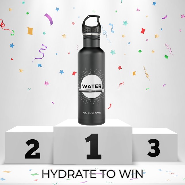 Garrafa Radiant Sun Water Quote with Good Day Bar (Criador carregado)