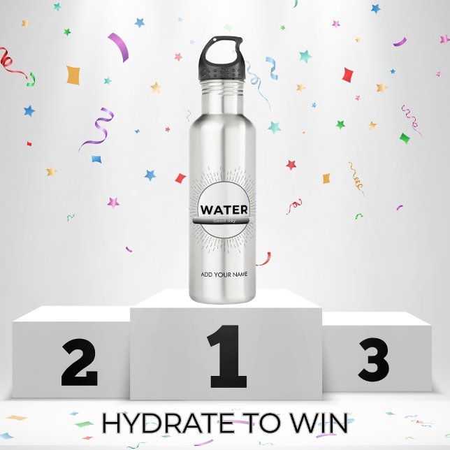 Garrafa Radiant Sun Water Quote with Good Day Bar (Criador carregado)