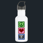 Garrafa Radiologia do Amor pela Paz<br><div class="desc">Um sinal de paz,  coração,  e um raio-x. Uma gracinha para um radiologista.</div>
