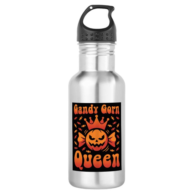 Garrafa Rainha do Milho Doce de Halloween Design Vetorial  (Frente)