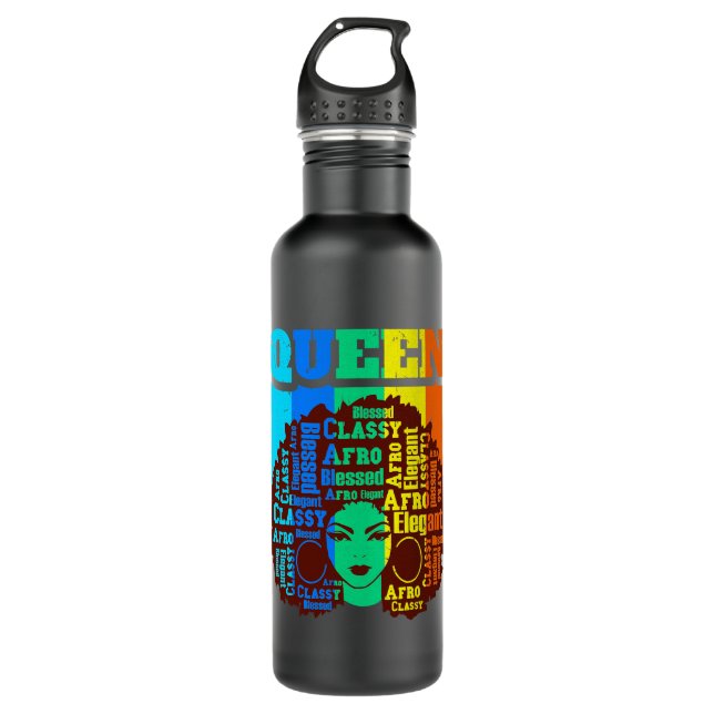 Garrafa Rainha Negra Melanina Magic Sista Queens Brown (Frente)