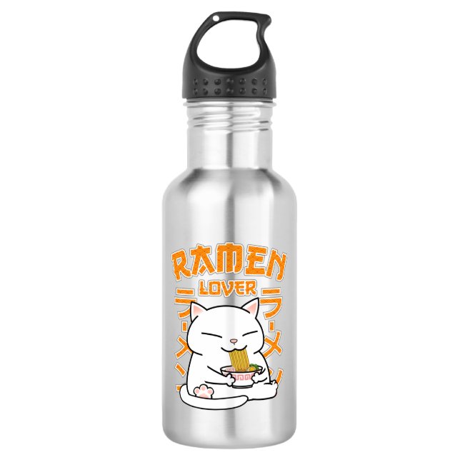Garrafa Ramen Cat Ramen Lover Japonês (Frente)