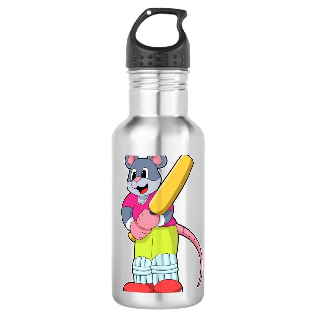 Garrafa Rato no Cricket com morcego de Cricket (Frente)