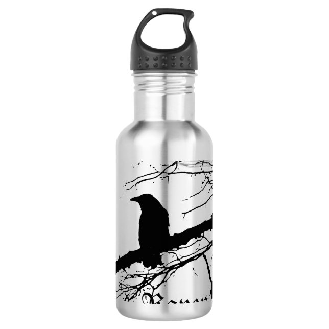 Garrafa Raven Bottle por Alexandra Cook (Frente)