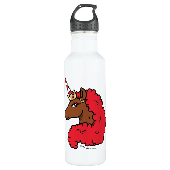 Garrafa Red Afro Unicorn (Frente)