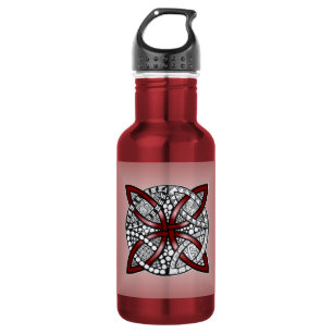 Garrafa Red Celtic Knot Art Original