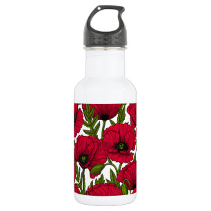 Garrafa Red Poppy jardim 2
