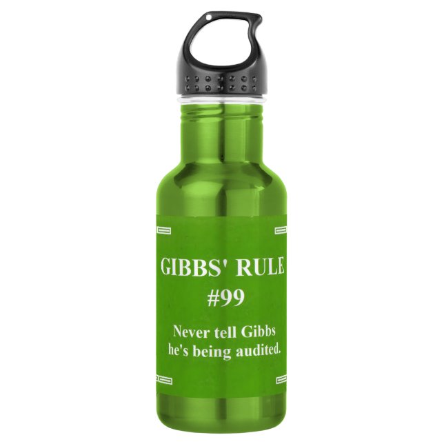 Garrafa regra 99 de Gibbs (Frente)