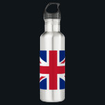 Garrafa Reino Unido (bandeira britânica) (bandeira da Uniã<br><div class="desc">Esta design apresenta a bandeira nacional do Reino Unido, também conhecida como bandeira da União. A bandeira é também conhecida como a bandeira da União Real no Canadá. Ela remonta ao início do século XVII, quando James I herdou os trones ingleses e irlandeses, o que lhe permitiu unir Inglaterra, Irlanda...</div>