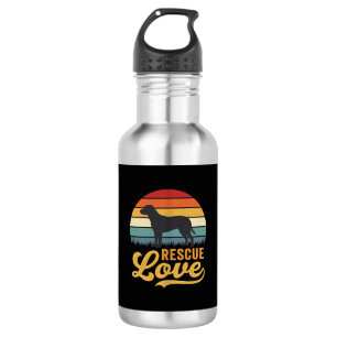 Garrafa Rescue Love Retro Dog Sunset_1