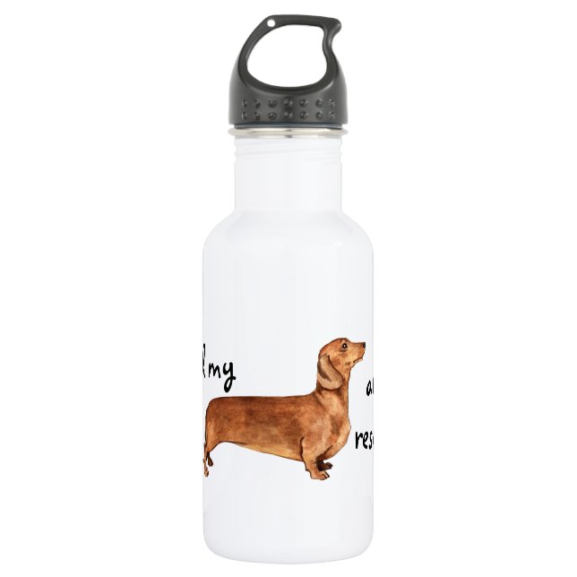 Garrafa Resgate Dachshund (Frente)