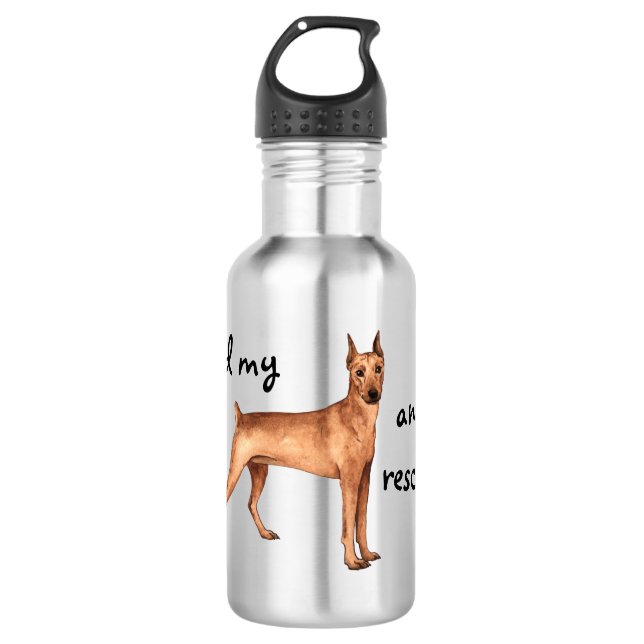 Garrafa Resgate de Pinscher Alemão (Frente)