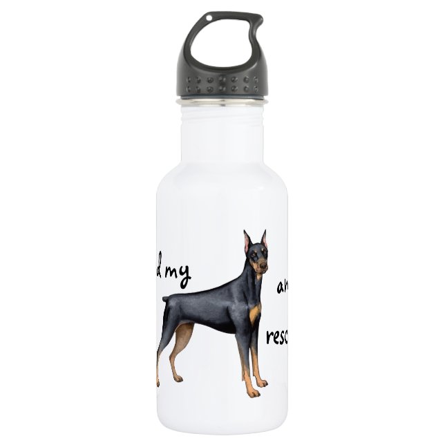Garrafa Resgate Doberman Pinscher (Frente)