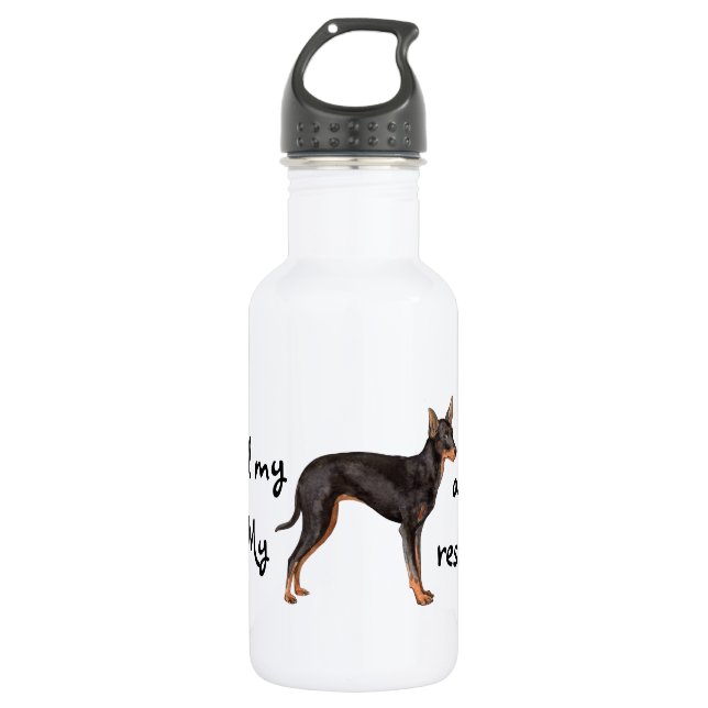 Garrafa Resgate Toy Manchester Terrier (Frente)