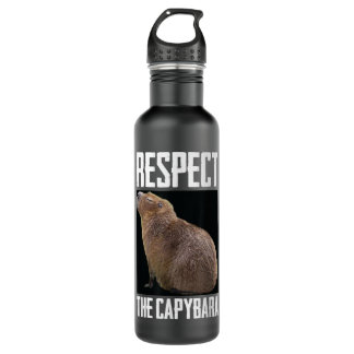 Garrafa Respeite A Foto Funny Rodent Capibara De Capybara