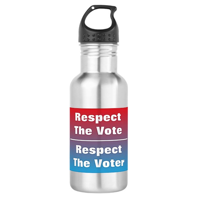 Garrafa Respeite a votação e o eleitor (Frente)