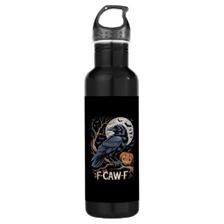 Garrafa Retro F-Caw-F Bird Crow Funny Crow Bird Cawing Gru