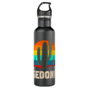 Garrafa Retro Sedona Arizona Vintage Sunset Cactus Love AZ