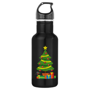 Garrafa Robin e Coloridos Presentes Na Árvore De Natal