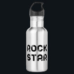 Garrafa Rockstar<br><div class="desc">Parece um Rockstar com este design de texto moderno e minimalista. Totalmente personalizável com suas cores favoritas.</div>