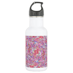 Garrafa Rosa e mosaico rodado roxo da edredão