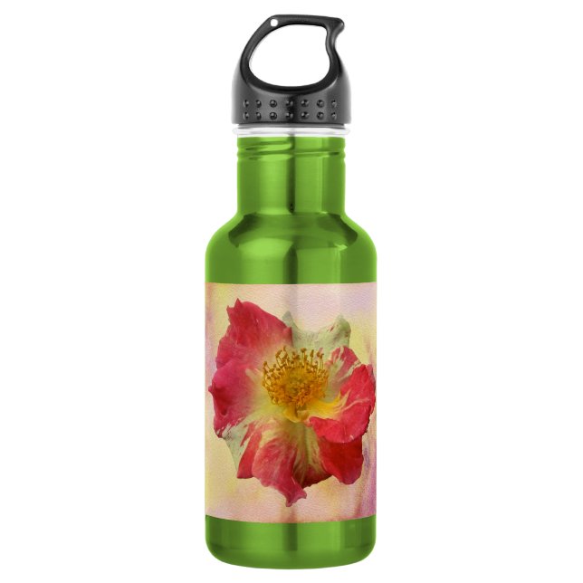 Garrafa Rosa Vermelha e Branca (Frente)