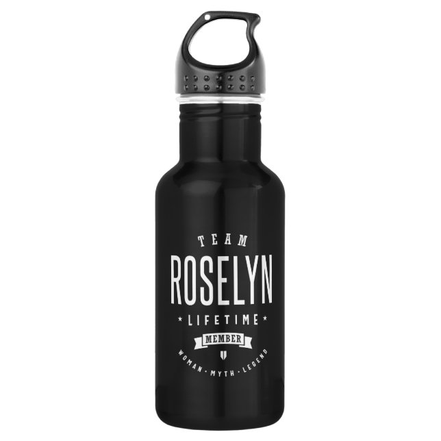Garrafa Roselyn Nome Personalizado Aniversário (Frente)