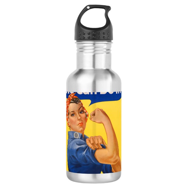 Garrafa Rosie, o Poster vintage Riveter (Frente)