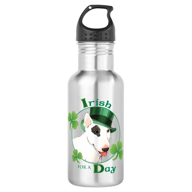 Garrafa Rua, dia de Patrick, Touro Terrier (Frente)