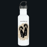 Garrafa Sandálias de Sacudir Brilhante Summer Beach Bridal<br><div class="desc">Sandálias de Sacudir Bride Flop Summer Beach Bridal Water Bottle.</div>