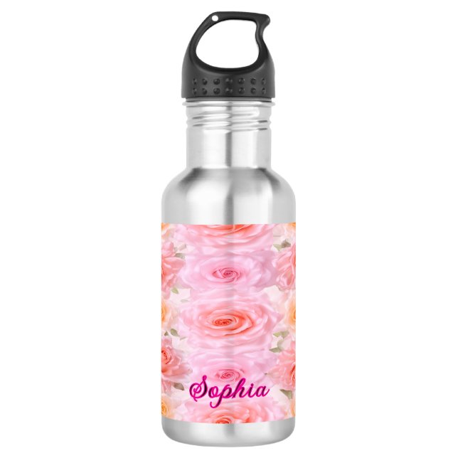 Garrafa Satin Roses Personalized Water Bottle (Frente)